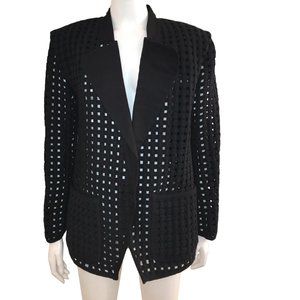 Isabel Marant Black caged Jacket with lapel